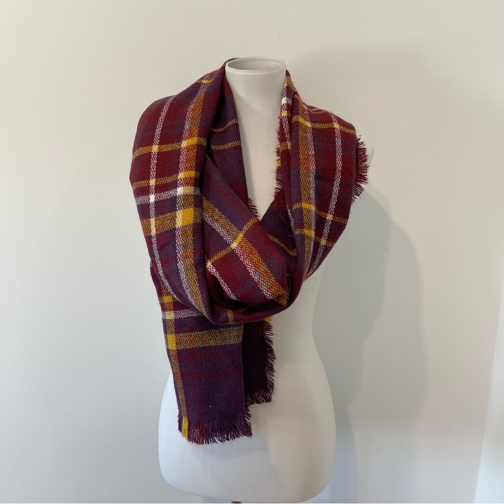 Marion plaid scarf. Oversized, warm, soft.